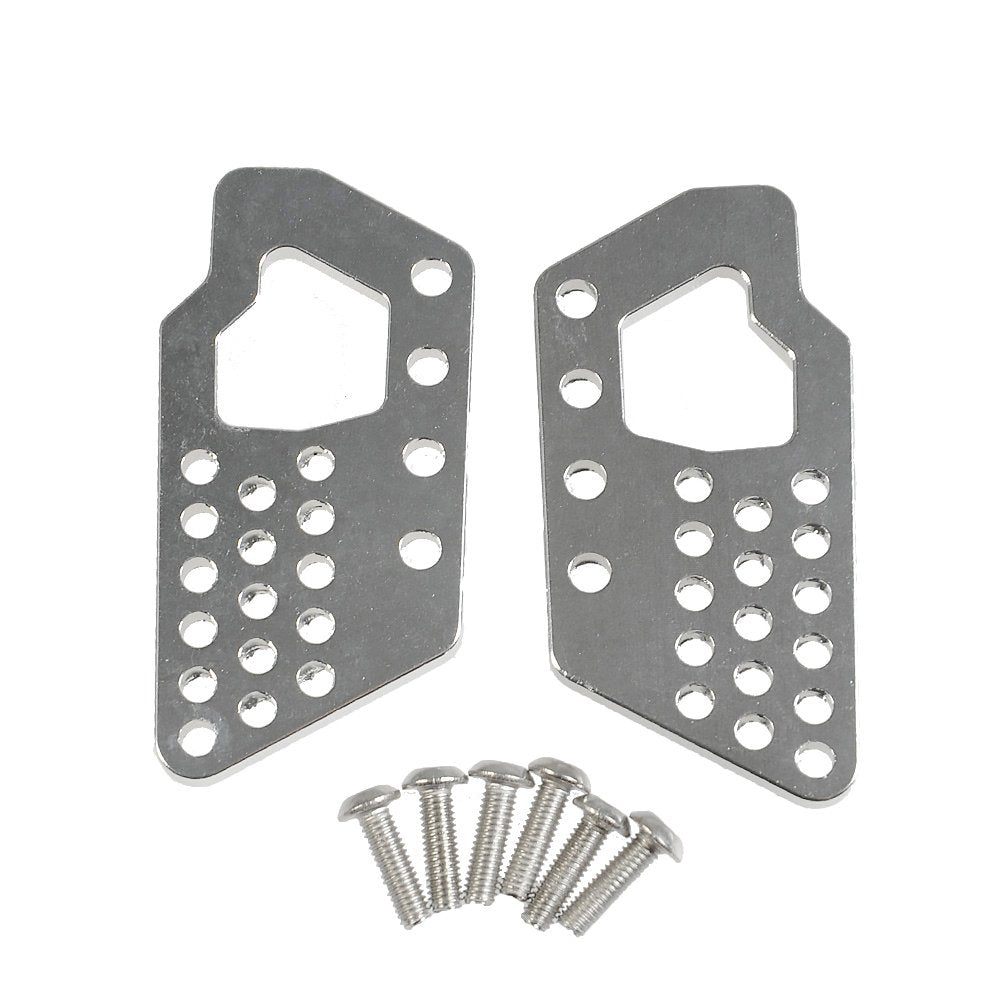 Que-T Aluminum Front and Rear Dual Damper Shock Mount for 1/10 Axial Wraith RC Truck (Silver)