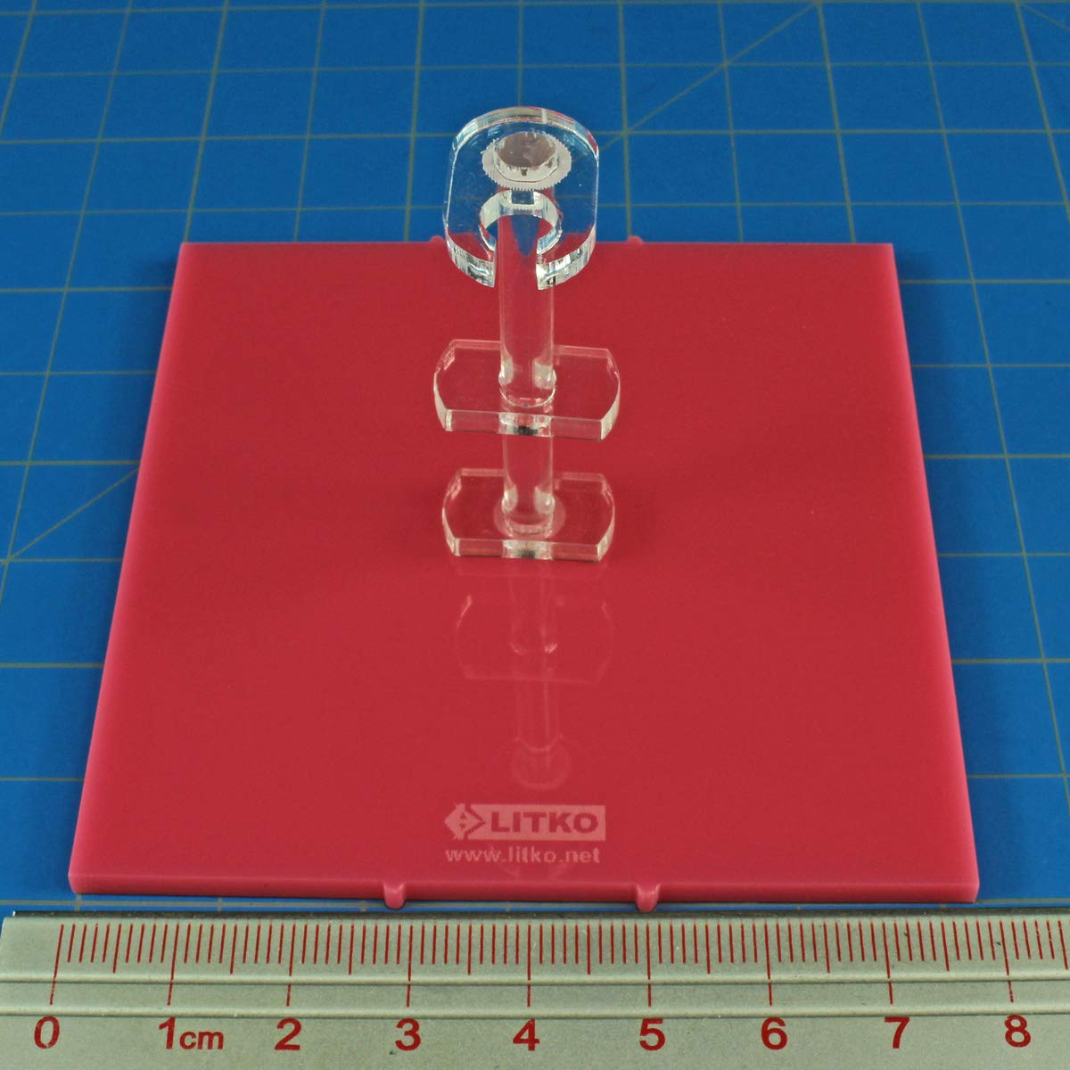 Litko Deluxe Space Fighter Stand | Large Ships Base | Compatible With Star Wars: X-Wing (Pink)
