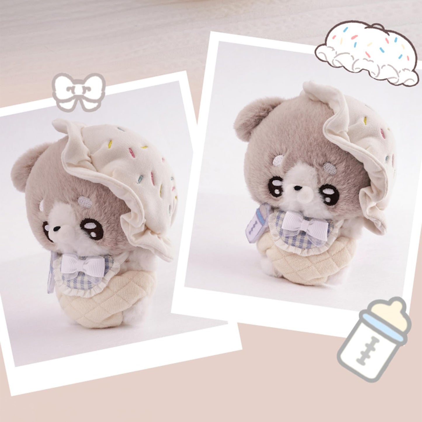 Calembou Anime Plush Doll, 5.5'' Handspupu Series Kawaii Animals Plush Figure, Cute Stuffed Doll Collectible Plush Toys Christma