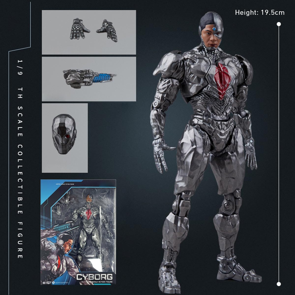Hiplay Fondjoy 1/9 Scale Figure Series Cyborg Action Figures