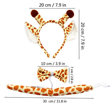 Marrywindix Yellow Giraffe Costume Tutu Set Animal Fancy Dress Costume Kit Halloween Party Dress Up Accessories
