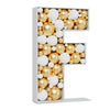 3Ft Large Marquee Letters Mosaic Balloon Frame Pre-Cut Foam Board Marquee Light Up Letters F For Birthday Party Decorations,Wedd