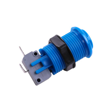 Easyget Arcade Push Button Set - 6 Piece HAPP Type, 30MM, Blue, Plastic, Model EA-MS-BUT-01 for Mame/Jamma Video Games