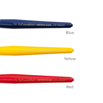 First Impressions Kids Flat Chubby Paint Brush Set Bristle Hair Brushes for Acrylics, Poster Paint, Tempera Durable Handles - [R