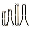 INJORA High Clearance Links Set for TRX4M K10 F150 1/18 RC Crawler - 46g Black Coating Brass, Small Upgrade
