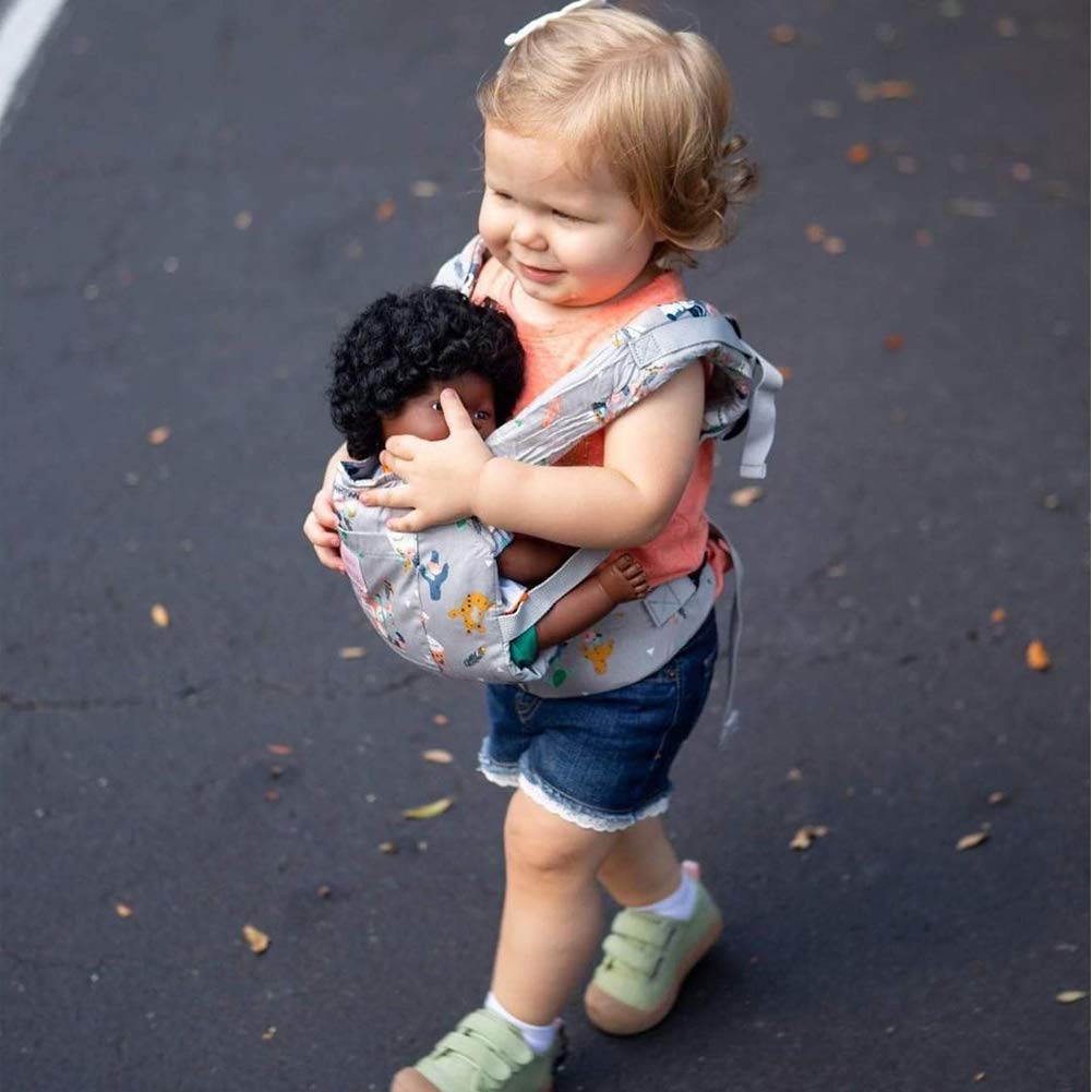 Bebamour Doll Carrier Original Reborn Baby Doll Carrier For Doll Toys Doll Carrier For Girls And Boys (A Grey)