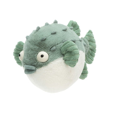 Jellycat Pacey Pufferfish Stuffed Animal, 7 Inches | Ocean & Sea Plush Toy | Classic Children'S Gift