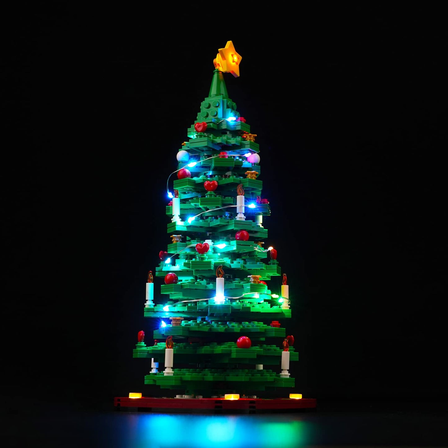 Vonado Led Light Kit Compatible With Lego Christmas Tree 40573(No Model),Decoration Lighting Kit Compatible With Lego Christmas Tree 2022 Building Toy Block (Standard Version)