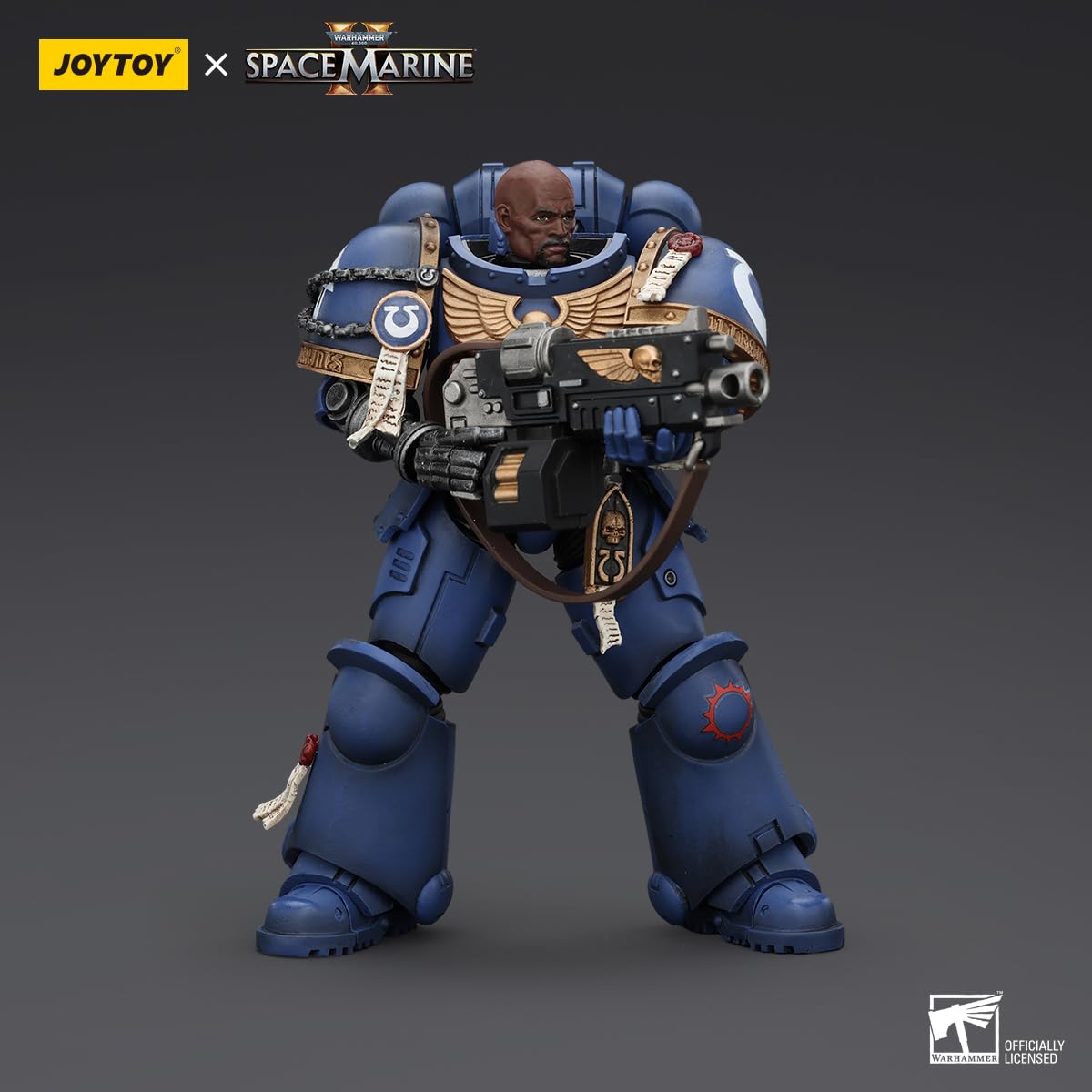 malt-inspiredISE JOYTOY 1/18 Action Figures - Warhammer Space Marine 2 Ultramarines Brother Chairon - 5 Classic Character Collectible Age 15 and Above