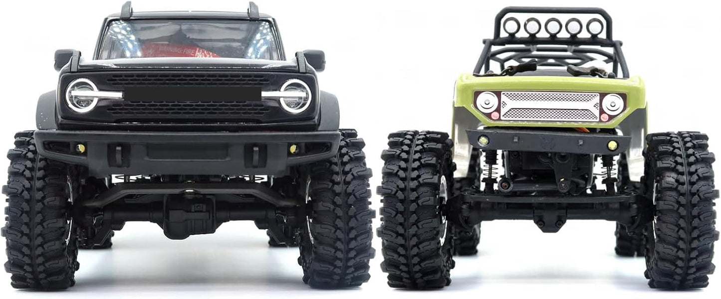 HOBBYSOUL 1.0 Mud Tires 61 * 22.4mm Super Soft Sticky 1.0 Crawler Tires for RC 1/18 TRX4M 1/24 AX24 SCX24 FCX24 Upgrade