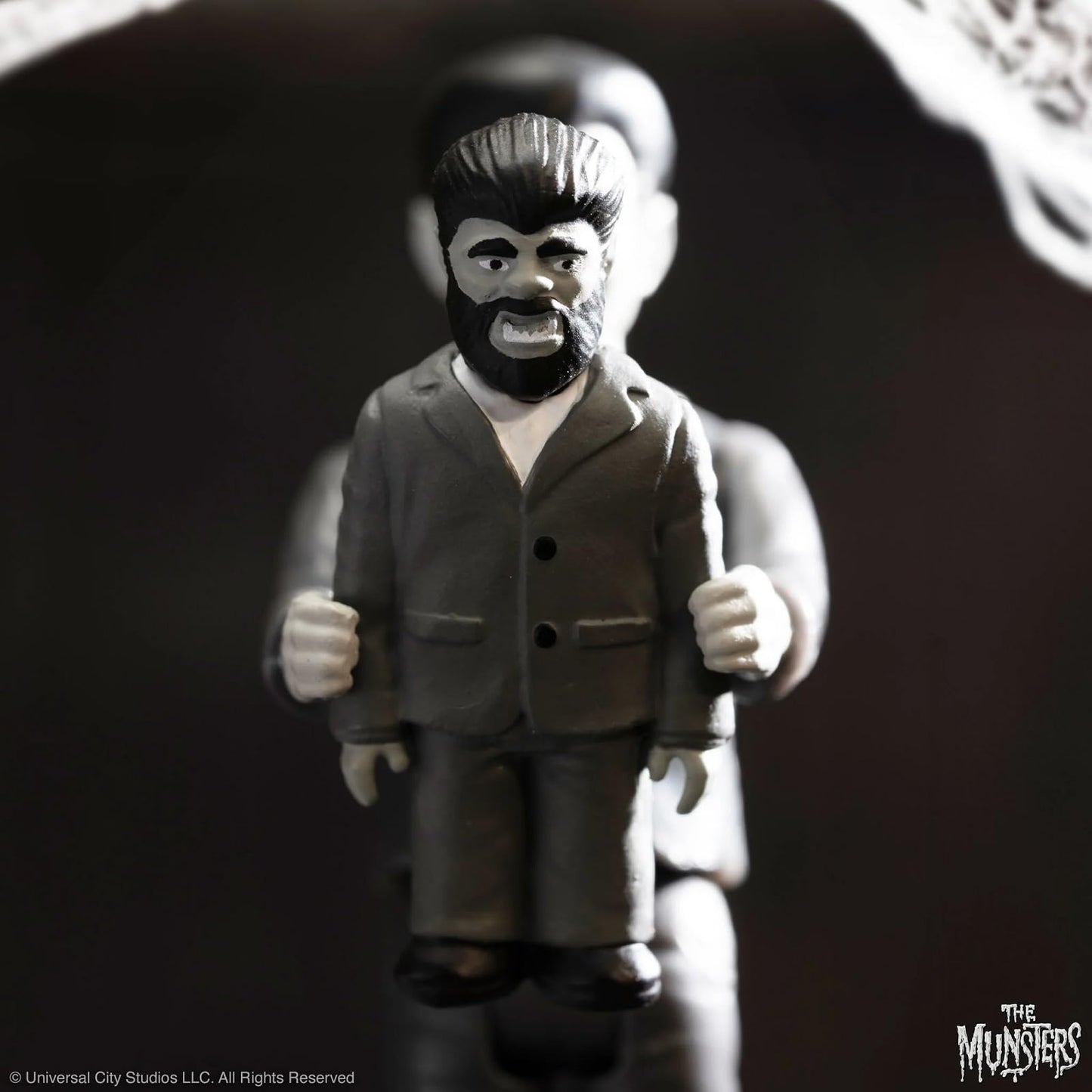 Super7 The Munsters Reaction Wave 3 - Eddie Munster (Grayscale) Action Figure