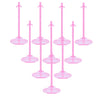 U.Will 10 Pcs Doll Stands Display Holders Doll Stands Doll Mini Display Stand Doll Support Frame Toy Doll Accessories Prop Up 11 To 13 Inch Dolls And Action Figures Doll Accessories,Light Pink