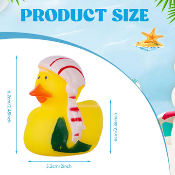 60 Pcs Rubber Ducks Assorted Plastic Rubber Ducks For Christmas Ducks Ducking, Bath Toys, Ducks Party Favors, Beach Pool Activit
