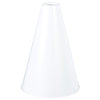 White Plastic Megaphone (8.25'' X 6'') - 1 Pc - Eco-Friendly & Lightweight Design - Ideal For Sports Events, Parties & Cheerlead