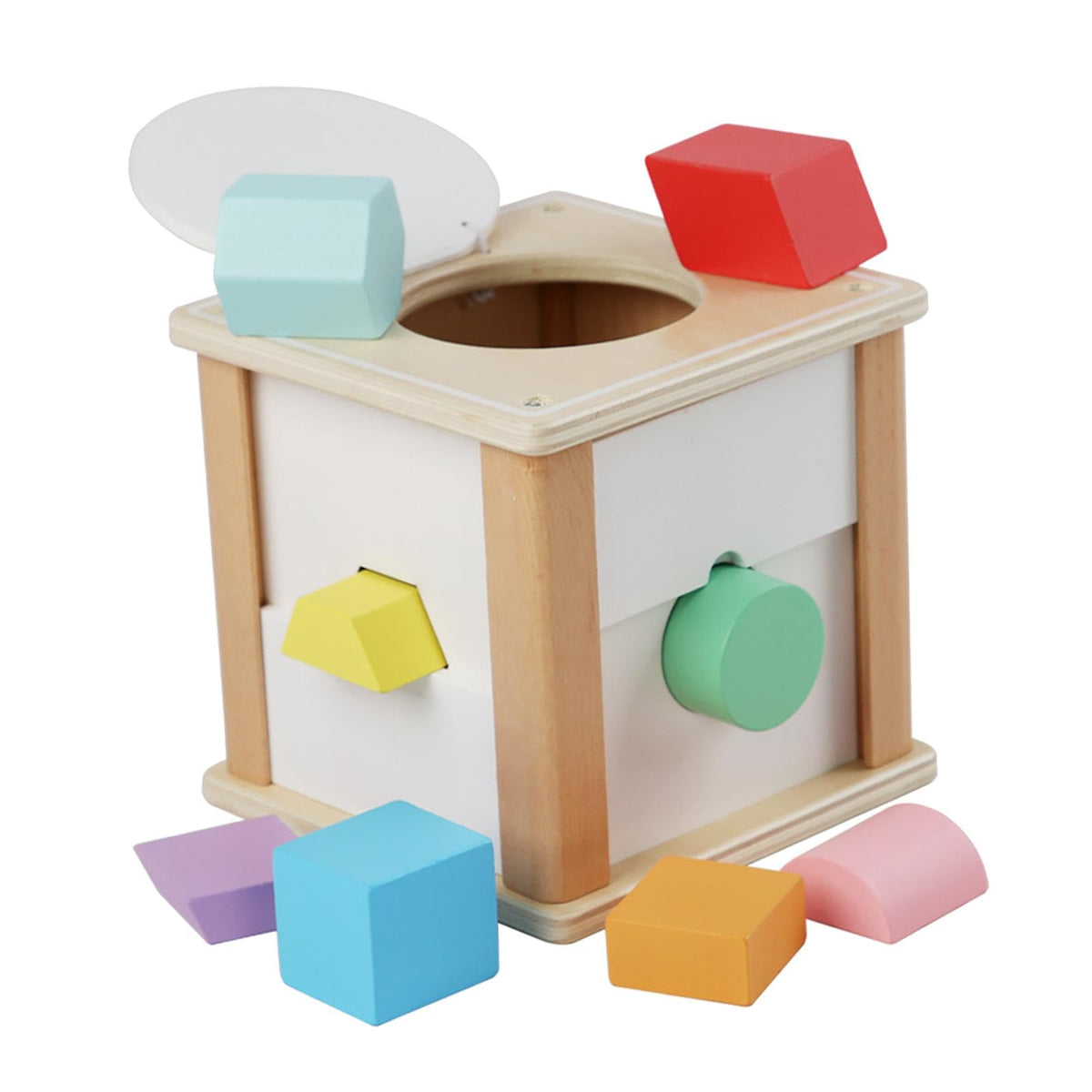 Styleheaven Montessori Shape Block Toddlers Shape Sorter Toy For Creativity Coordination