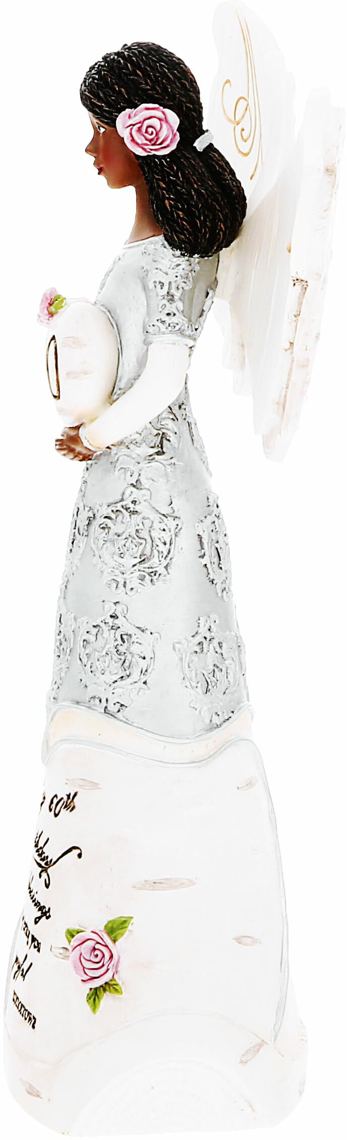 Pavilion Gift Company - Happy 60Th Birthday - 6' Ebony African American Angel Figurine Religious Best Friend Bestie Bff God Jesus Lover Christian Christ Gift Present