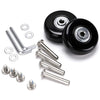 Ownmy 50Mm X 18Mm Luggage Suitcase Replacement Wheels, Rubber Swivel Caster Wheels Bearings Repair Kits, Set Of 2