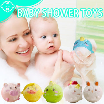 Light Up Bath Toys Toddler No Hole Bath Tub Toys For Baby 6-12 Months Baby Toys 12-18 Months 6Pcs Animal Floating Bathtub Toys F