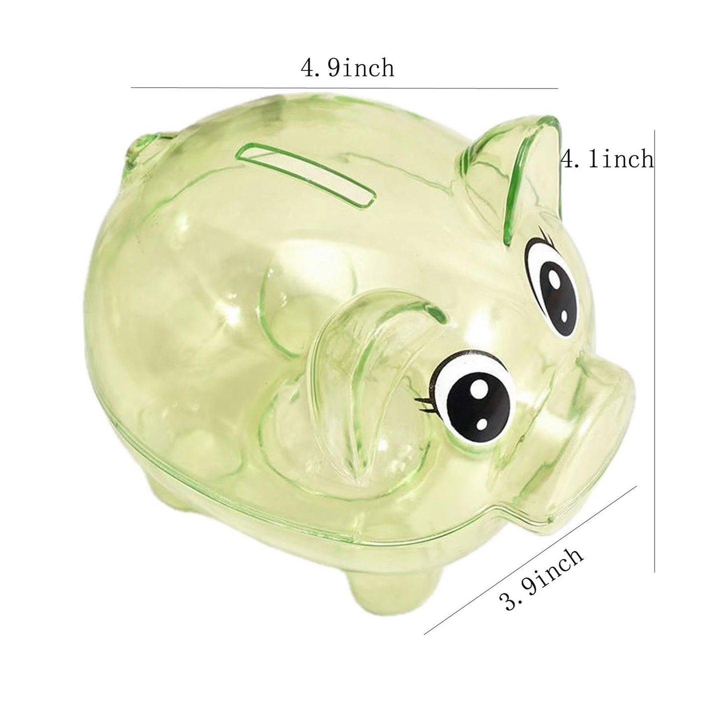 Piggy Bank, Plastic Money Bank, Transparent Money Jar, Coin Bank For Girls And Boys, Gifts For Birthday, Easter, Christmas, Baby