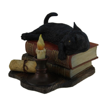 Veronese Design The Witching Hour Black Cat Sculpture