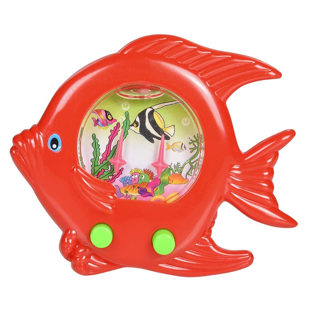 Fish Water Ring Toss Toy - (Pack Of 12) Water Ring Game Handheld Retro Game Pocket Travel Toys For Car Game Road Trip Activities