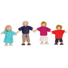 Plantoys Wooden Dollhouse Family- Mom, Dad, Son, And Daughter (7415) | Sustainably Made From Rubberwood And Non-Toxic Paints And