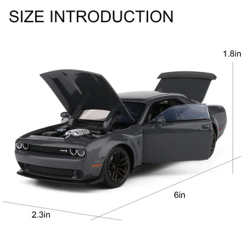 Jackiekim 1:32 Diecast Model Cars Alloy Toy Car For Doodge Challenger Alloy Toy Vehicle, Toys For Kids,Adults,Metal Crafts For B