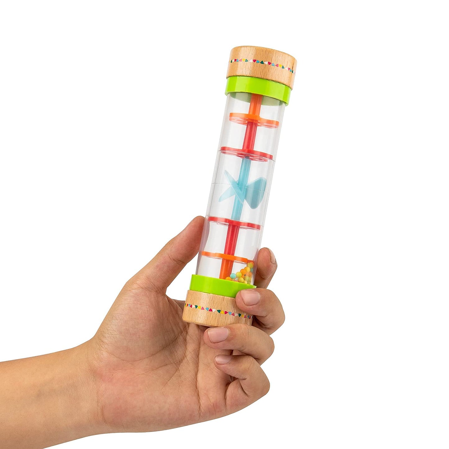 Musfunny Rainmaker Baby Rain Stick Toys For Kids: 8 Inch Rainstick Sensory Rattle Toys For Babies,Shaker Rainfall Tubes Musical Instrument -Colorful