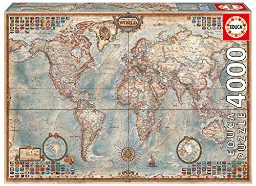 4,000 Piece Puzzle - The World Map