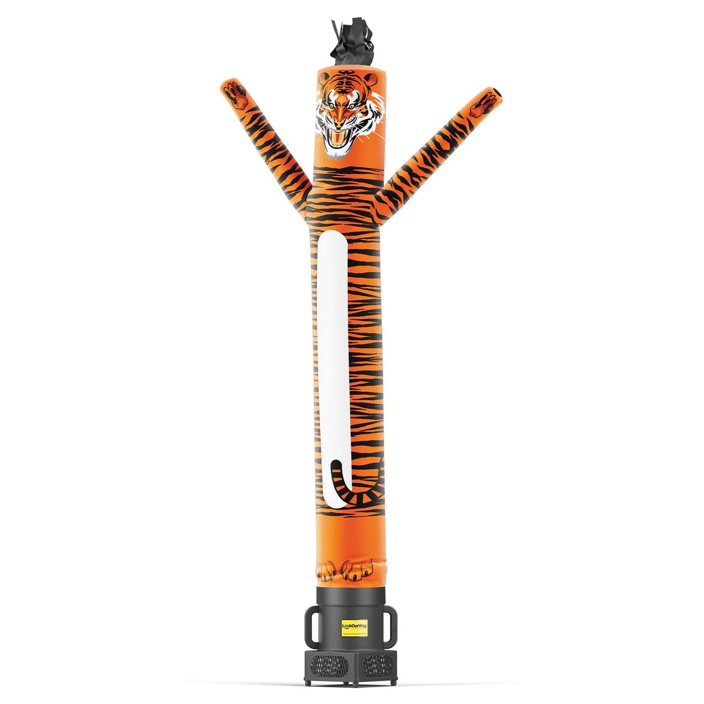 LookOurWay Air Dancers Inflatable Tube Man Set - 7ft Tall Wacky Waving Inflatable Dancing Tube Guy with Weather Resistant Blower - Mascot Character Animal Themed - Tiger