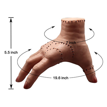 Wednesday Addams Family Hand Props, Halloween Cosplay Hand By Addams Family, Cosplay Hand Scary Props Decorations Gift For Famil