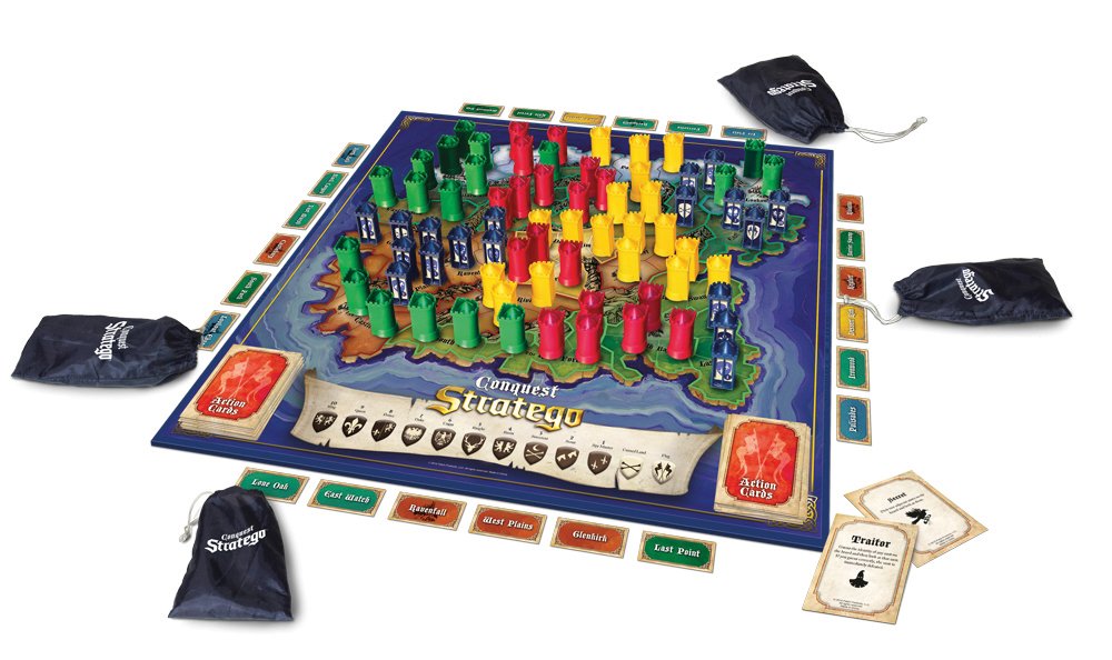 PlayMonster Stratego Conquest Board Game - Classic Strategy Game, Model 7474, Cardboard Material
