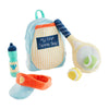 Mud Pie Tennis Plush Set - Polyester, Tennis Color, Model 12110348