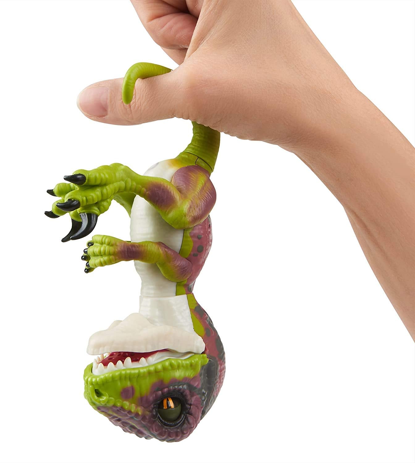 Untamed Raptor By Fingerlings - Stealth (Green) - Interactive Collectible Dinosaur - By Wowwee