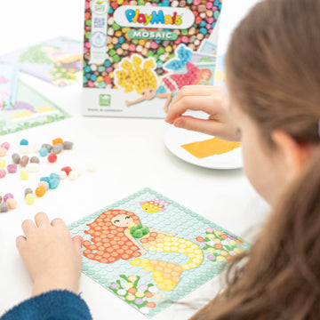 PlayMais Mosaic Dream Mermaid Creative Craft kit for Girls & Boys from 5 Years | 2300 6 Mosaic templates with Lovely Mermaids |