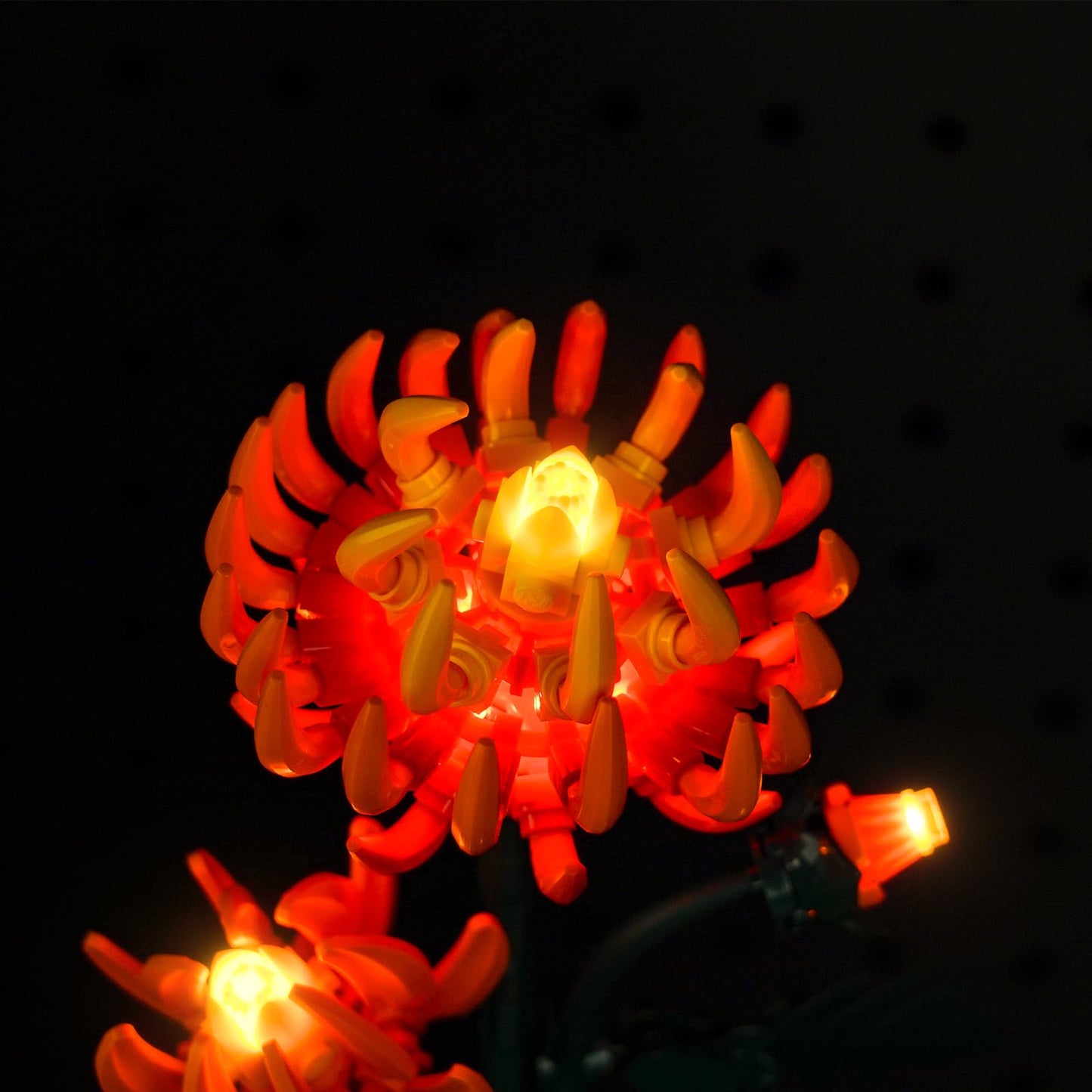 Brickbling Light Compatible With Lego Icons Chrysanthemum Flower Décor, Led Lighting Compatible With Lego Chrysanthemums Compatible With Lego 10368, Light Up Your Botanical Collection (No Model Set)