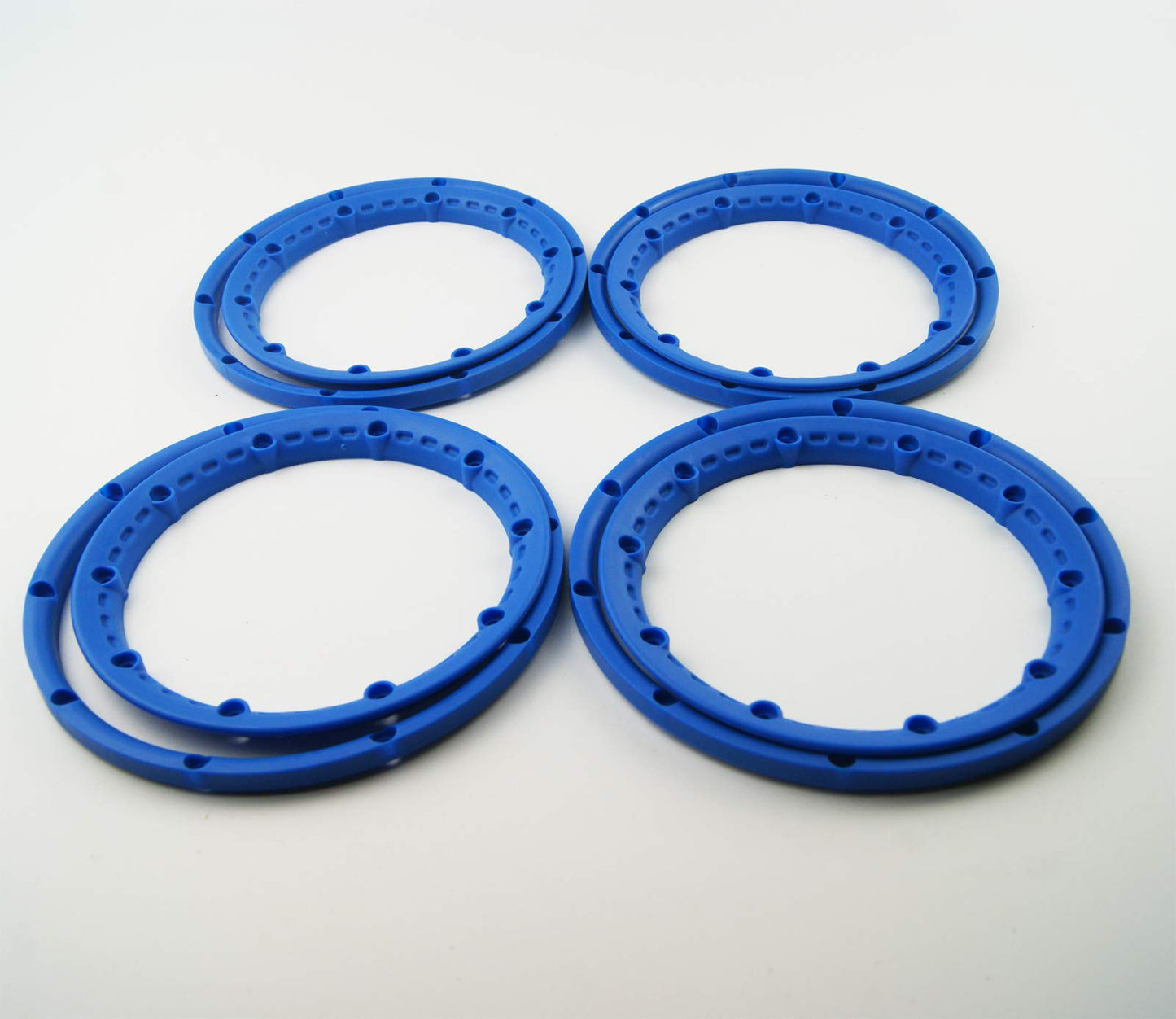 TITRACING Blue Wheel Rim Bead Lock Ring Set fit HPI Rovan Baja 5B SS King Motor