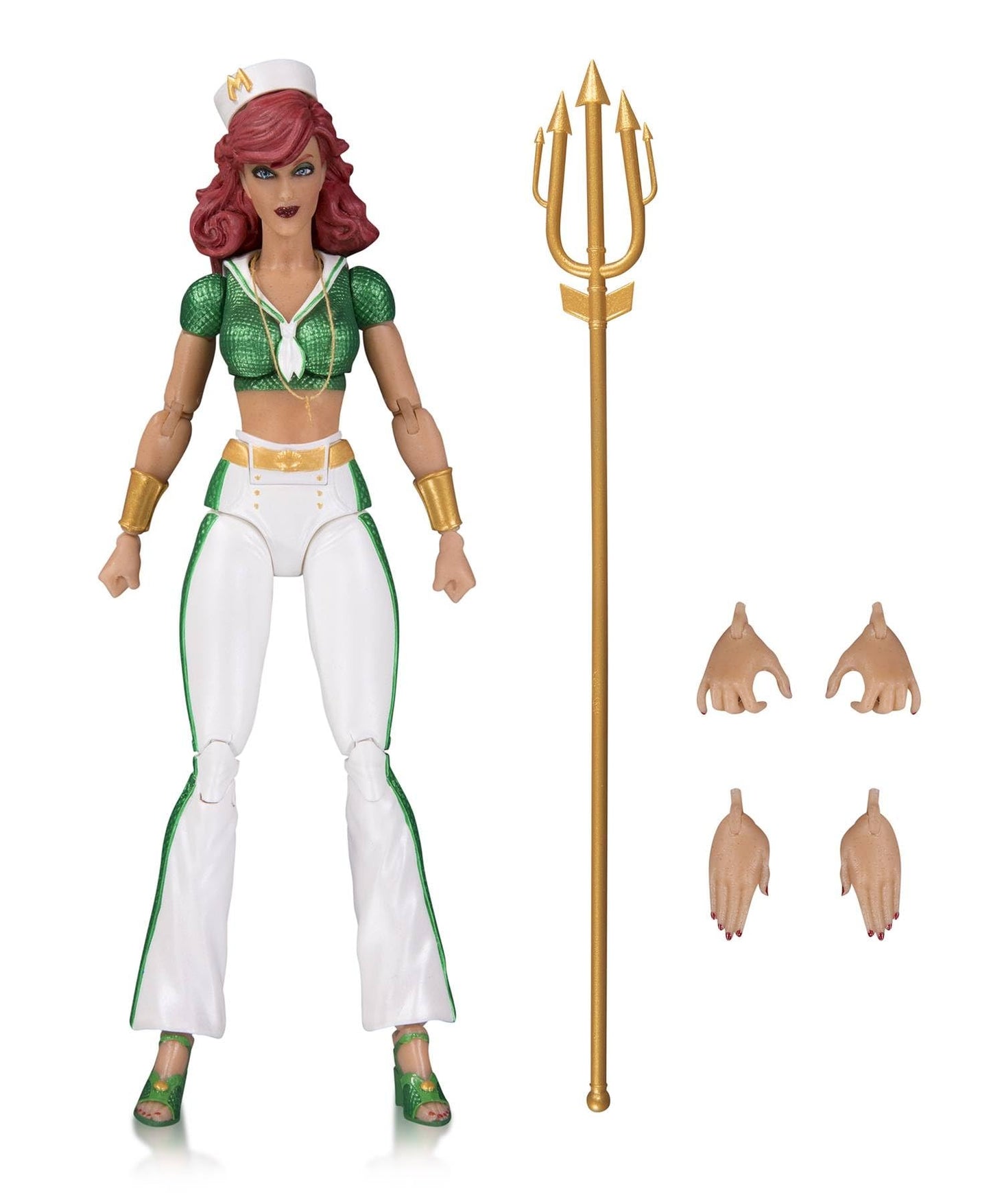 Entertainment Earth Dc Collectibles Designer Series Bombshells By Ant Lucia Mera Action Figure, Multicolor, 6.8 Inches