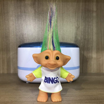 Vintage Troll Dolls, Lucky Doll Chromatic Adorable For Collections, School Project, Arts And Crafts, Party Favors - 7.5' Tall(Include The Length Of Hair)(Colorful)