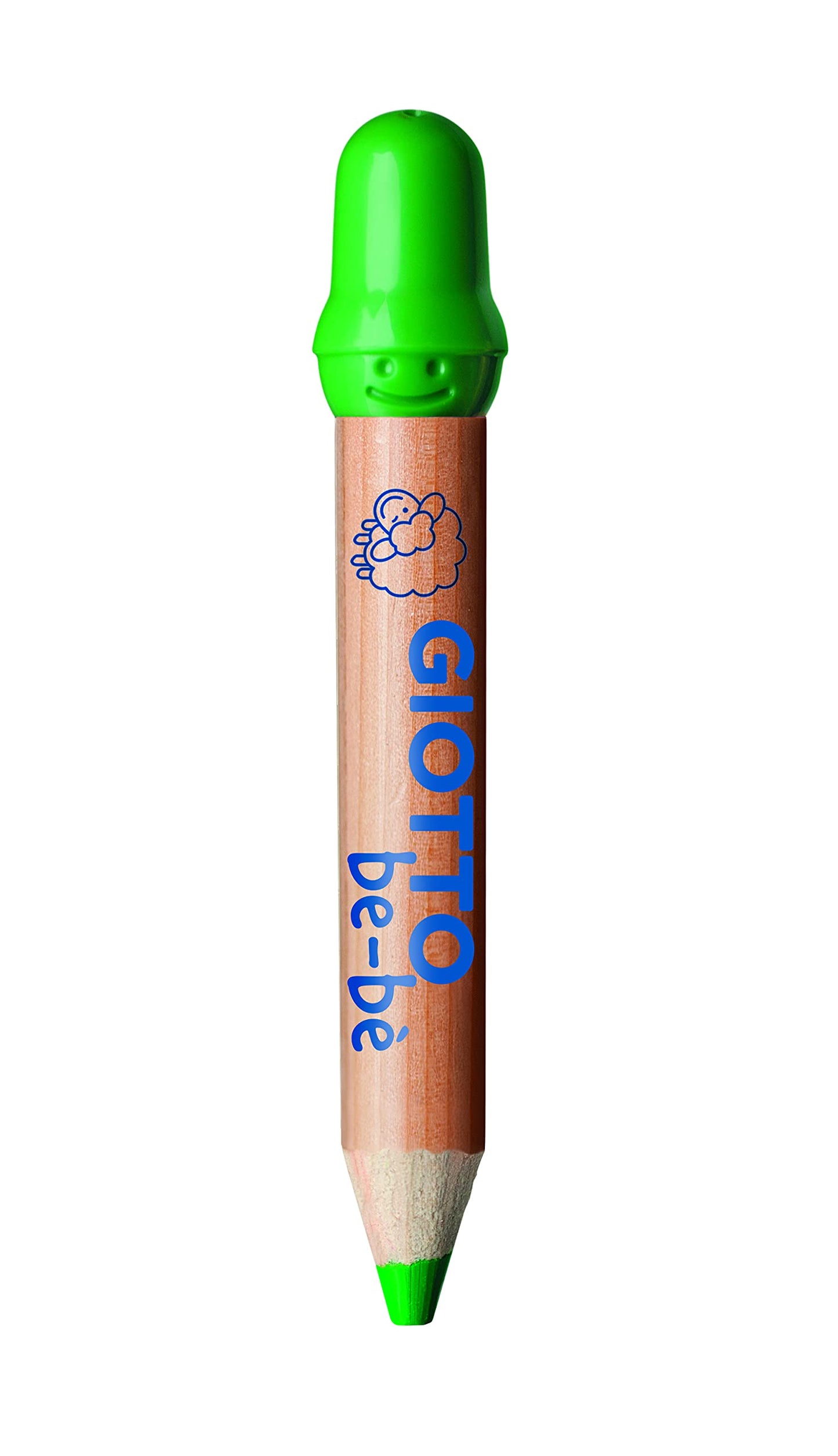 GIOTTO be-b Large Colouring Pencils Set, 10 Assorted Colours, Super Washable, Suitable for Ages 2+, Ideal for Children