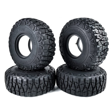 RCLIONS 4PCS 2.9inch Tires RC Wheels Tyre with Foam Insert for Axail SCX6 AXI05000 1/6th RC Crawler Car