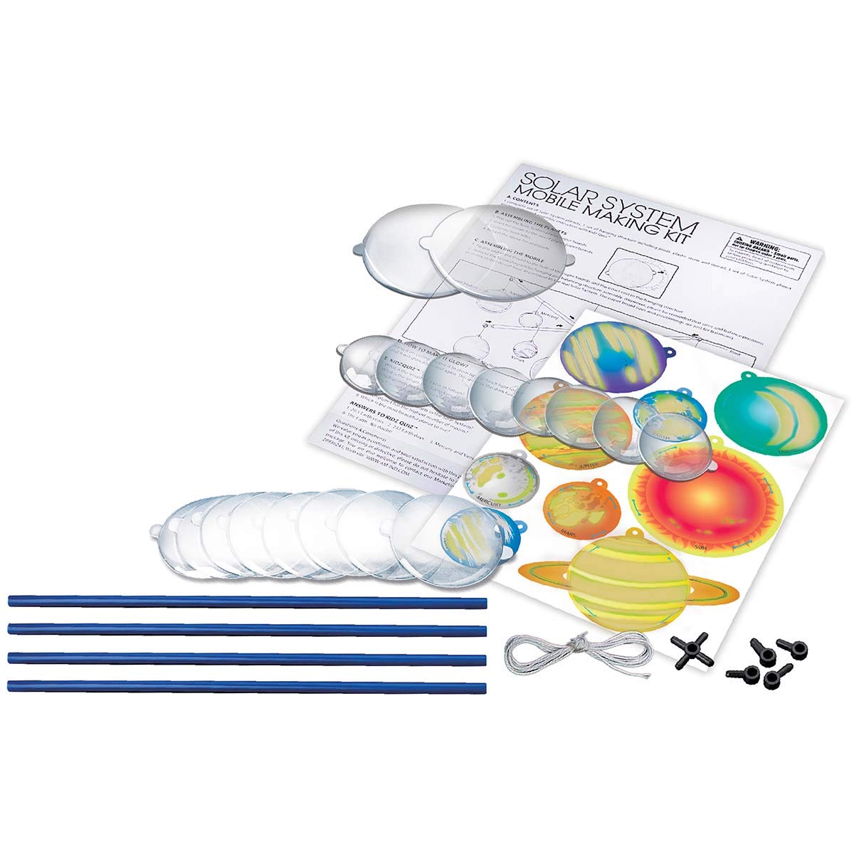 4M Glow-In-The-Dark Solar System Mobile Making Kit, Multi