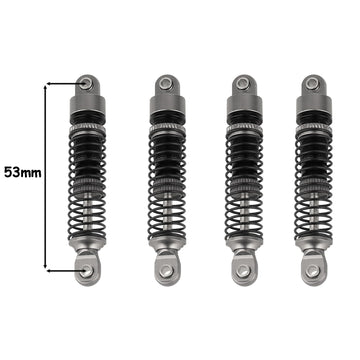 Rzxylrc 4Pcs 59Mm/65Mm Aluminum Shocks Absorbers Oil Threaded Damper For 1/18 Rc Crawler Trx4M Trx-4M Bronco Defender K10 Upgrad