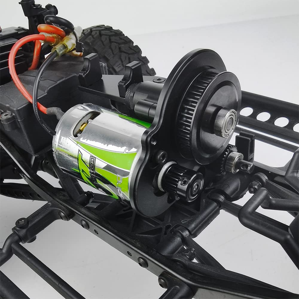 Benedict Harry Aluminum 2 Speed Reverse Transmission Gearbox for 1/10 RC Crawler Car Axial SCX10 90048 Wraith Upgrade Parts