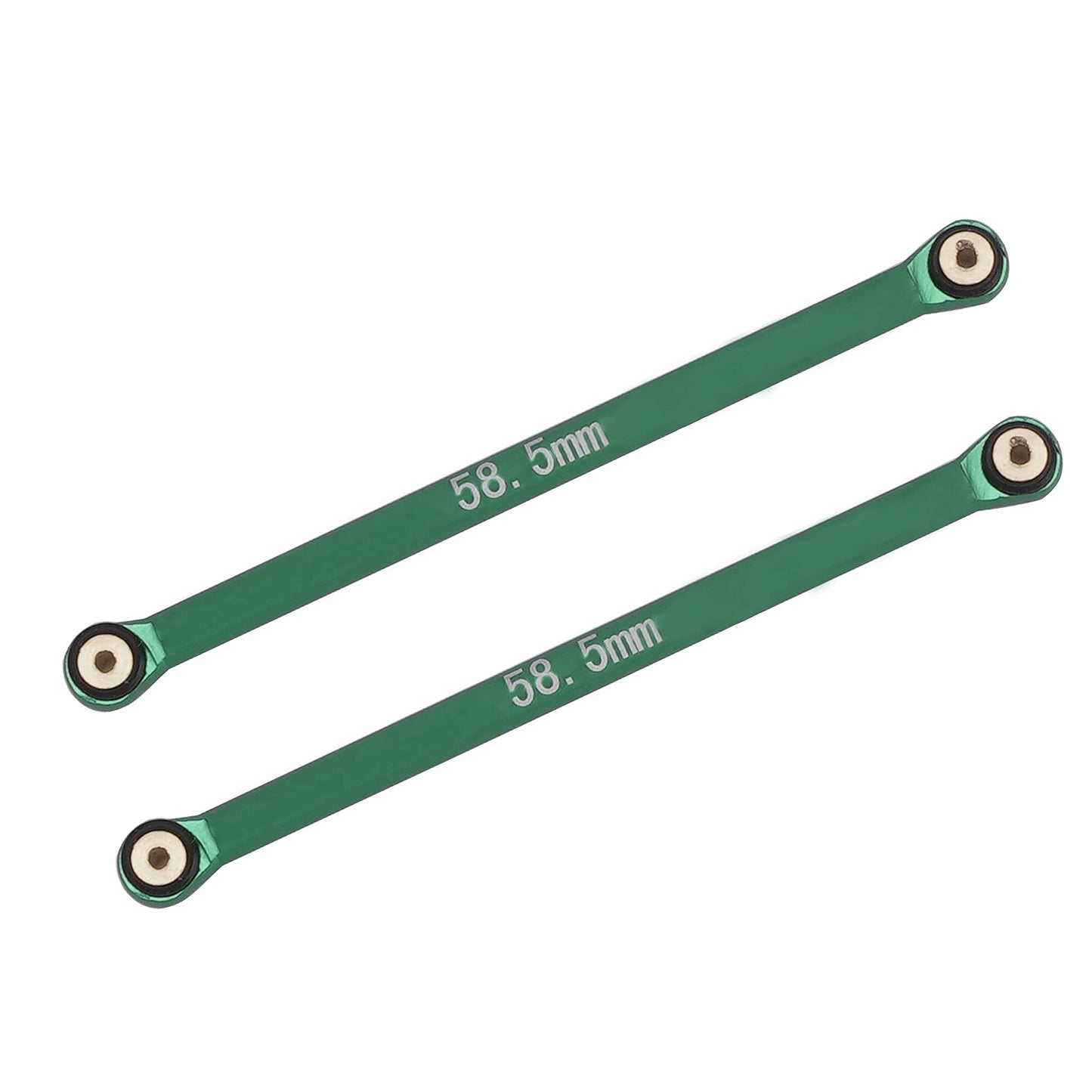 DJX Aluminum Suspension Linkage & Steering Rod Tie Links Set Accessories for AXIAL SCX24 AXI90081 1/24 RC Crawler Car (Green)