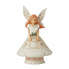 Enesco Jim Shore Woodland Fairy Mushroom Skirt Figurine, 6.75In H