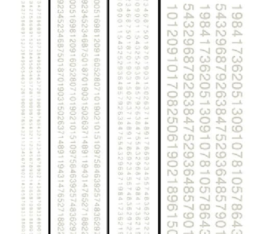 Railroad Gothic Numbers, White