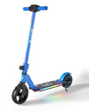 SIMATE Electric Scooter for Kids, Motorized E-Scooters with Colorful Front Light and Pedal Lights, LED Display & Foldable, Dual