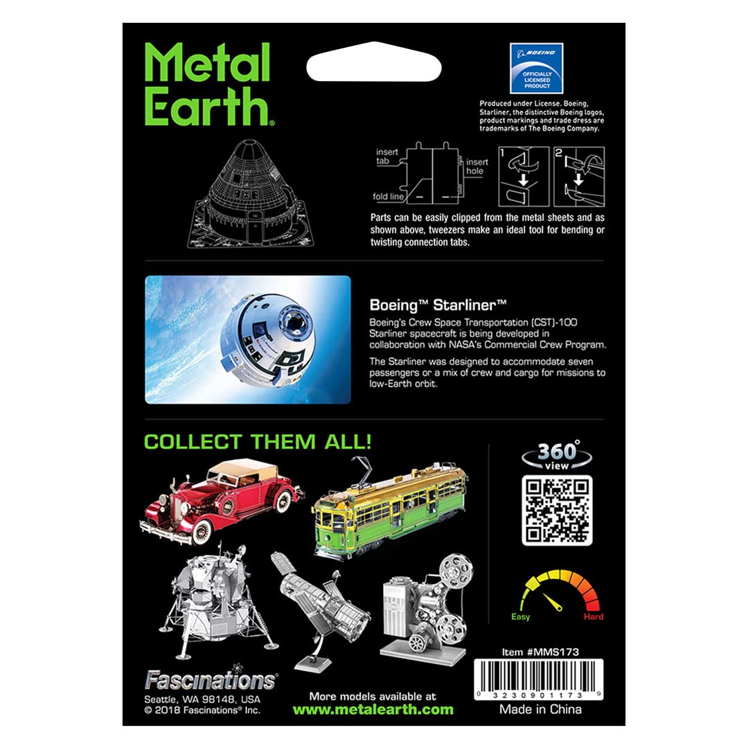 Metal Earth Boeing Cst-100 Starliner 3D Metal Model Kit Fascinations