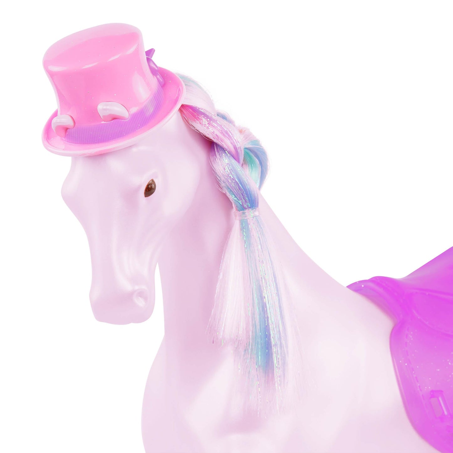 Glitter Girls - 14-Inch Doll And Toy Horse - Blue Eyes & Pink Hair - Rainbow Mane & Removable Saddle - Cowgirl Boots, Top Hat &